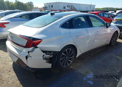 2020 Hyundai Sonata Sel Plus z USA, uszkodzony, nr VIN 5NPEJ4J22LH048570